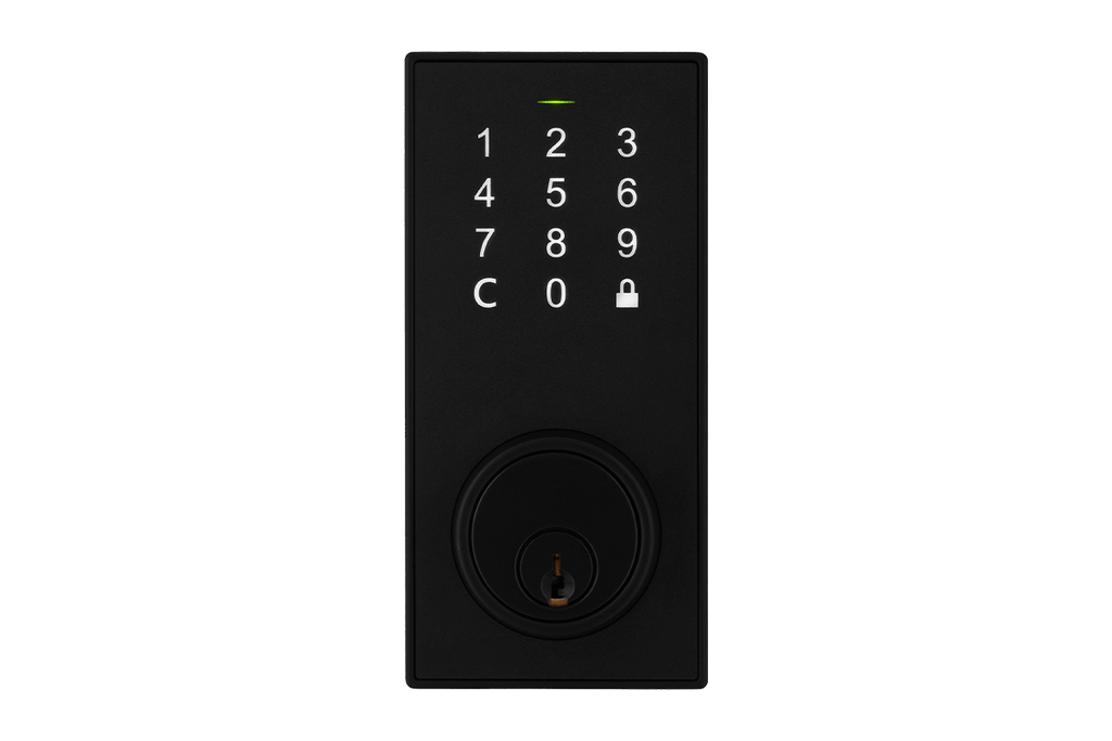 Smartlock Bluetooth Deadbolt Smart Lock with Touchpad and App Control - Matte Black