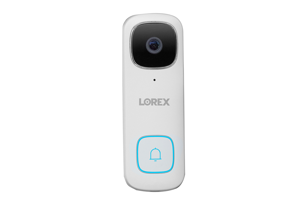 Lorex Fusion 4K 16-channel 2TB Wired NVR System with Eight Deterrence Bullet Wired Cameras plus One 2K Doorbell and One Sensor Kit with Three Sensors