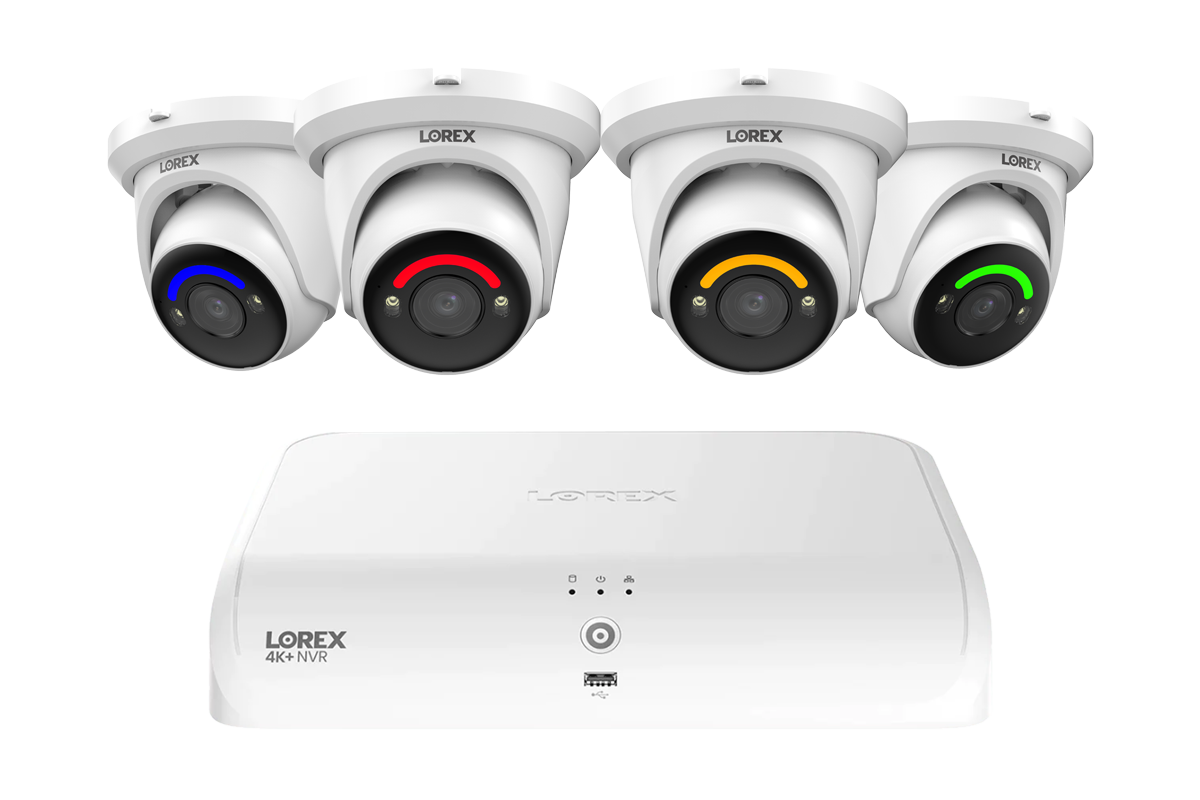 Lorex Fusion Series 4K 16 Channel (8 Wired + 8 Fusion Wi-Fi) 2TB Wired System with H12 Wired 4K IP Turret Cameras
