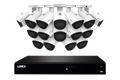Système NVR filaire 4 To de la gamme Lorex Fusion 4K compatible avec 16 caméras (filaires ou Wi-Fi Fusion) avec caméras IP bullet A14