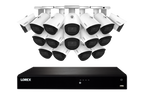 Système NVR filaire 4 To de la gamme Lorex Fusion 4K compatible avec 16 caméras (filaires ou Wi-Fi Fusion) avec caméras IP bullet A14
