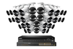 Lorex 4K (32 Camera Capable) 8TB Wired NVR System with Active Deterrence Bullet Security Cameras