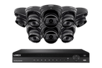 Lorex 4K (16 Camera Capable) 6TB Wired NVR System with Nocturnal 3 Smart IP Turret Cameras with Listen-in Audio and Motorized Varifocal Lenses