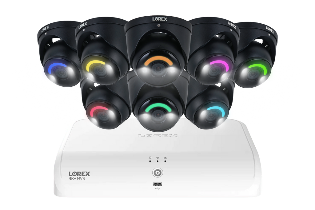 Lorex Fusion Series 4K+ 16 Channel (8 Wired + 8 Fusion Wi-Fi) 2TB Wired System with H16 Wired 4K IP Turret Cameras