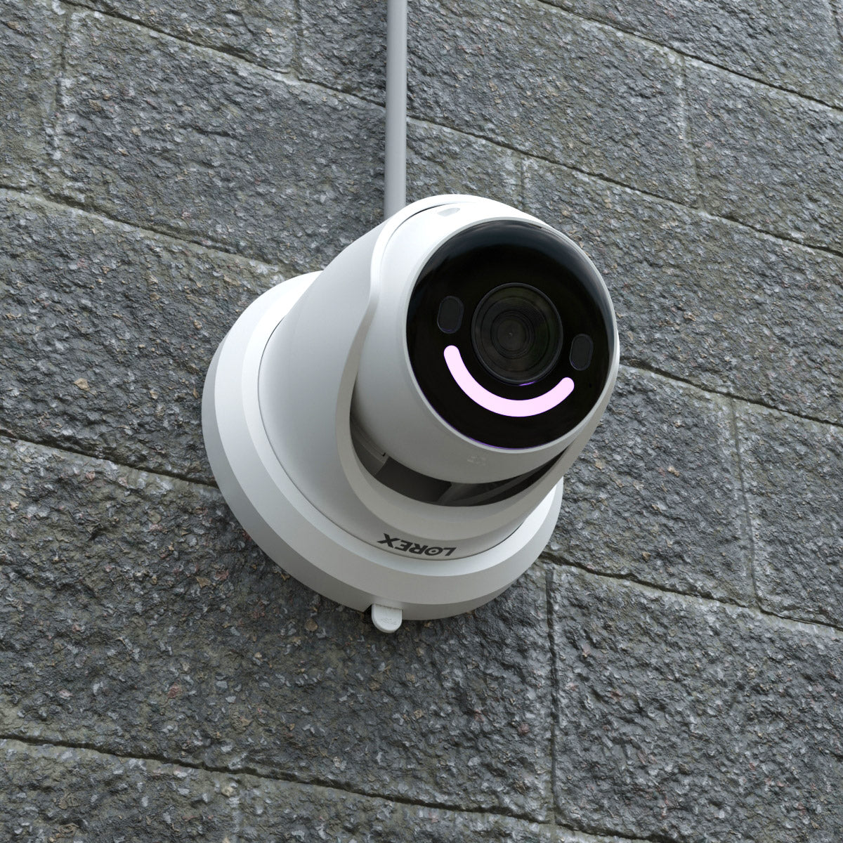 Lorex H12 4K IP Wired Dome Security Camera with Smart Security Lighting and Smart Motion Detection