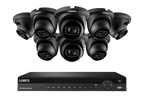 Lorex 4K (16 Camera Capable) 4TB Wired NVR System with Nocturnal 3 Smart IP Dome Cameras with Listen-In Audio and 30FPS