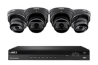 Lorex 4K (16 Camera Capable) 6TB Wired NVR System with Nocturnal 3 Smart IP Turret Cameras with Listen-in Audio and Motorized Varifocal Lenses