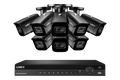 Lorex 4K (16 Camera Capable) 4TB Wired NVR System with Nocturnal 3 Smart IP Bullet Cameras with Listen-In Audio and 30FPS