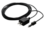 Black Power Adapter for Wire-Free Cameras with Weatherproof Cover - Open Box