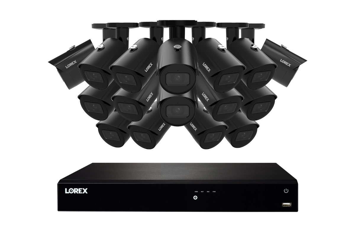 Lorex Fusion Series 4K 16 Camera Capable (Wired or Fusion Wi-Fi) 6TB Wired NVR System with 8 A14 IP Bullet Cameras