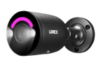 Lorex 4K Smart Security Lighting Deterrence Bullet AI PoE IP Wired Cameras - Black (Single)