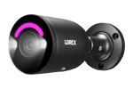 Lorex 4K Smart Security Lighting Deterrence Bullet AI PoE IP Wired Cameras - Black (Single)