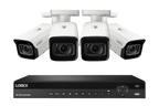 Lorex 4K (16 Camera Capable) 6TB Wired NVR System with Nocturnal 3 Smart IP Turret Cameras with Listen-in Audio and Motorized Varifocal Lenses