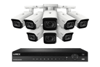 Lorex 4K (16 Camera Capable) 6TB Wired NVR System with Nocturnal 3 Smart IP Turret Cameras with Listen-in Audio and Motorized Varifocal Lenses