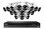 Lorex 4K (16 Camera Capable) 4TB Wired NVR System with 16 Wired Cameras with Smart Deterrence and Smart Motion Detection