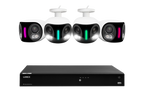 Lorex Fusion NVR with H20 (Halo Series) IP Dual Lens Cameras - 4K 16-Channel 4TB Wired System