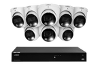 Lorex Fusion Series 4K 16 Camera Capable (Wired or Fusion Wi-Fi) 4TB Wired NVR System with H13 IP Dome Cameras