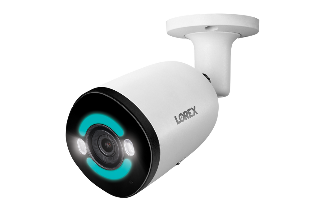 Lorex 4K+ 12MP IP Wired Bullet Security Camera with Smart Security Lighting