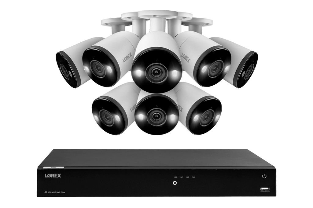 Lorex Fusion Series 4K 16 Camera Capable (Wired or Fusion Wi-Fi) 4TB Wired NVR System with H13 Bullet Cameras