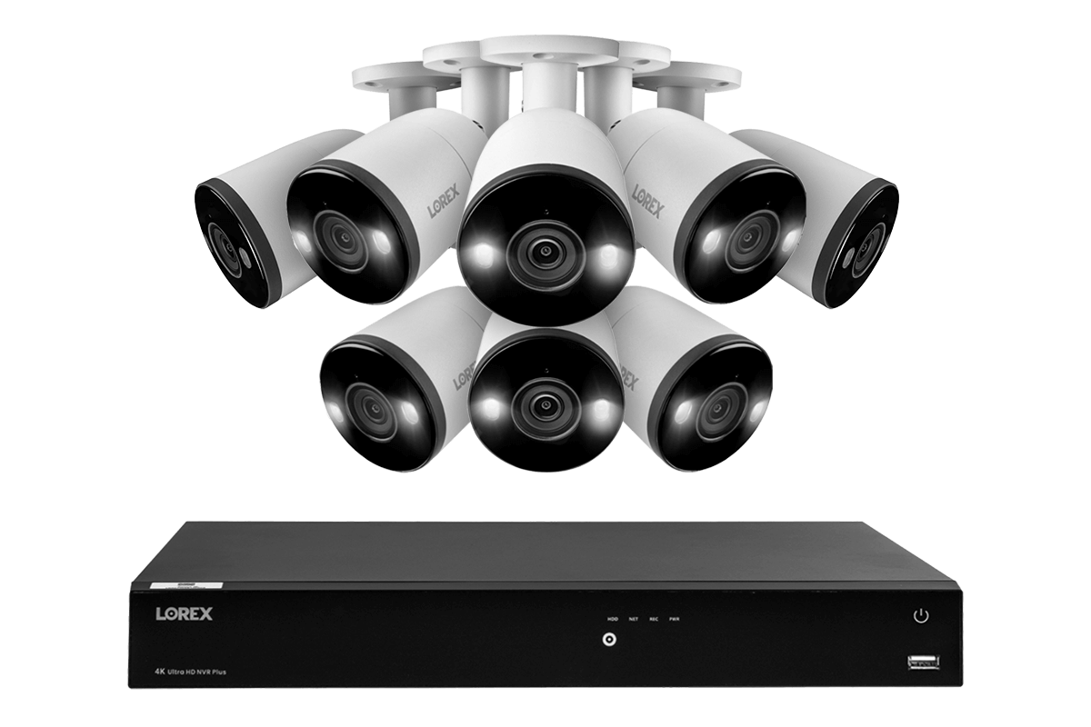 Lorex Fusion Series 4K 16 Camera Capable (Wired or Fusion Wi-Fi) 4TB Wired NVR System with H13 Bullet Cameras