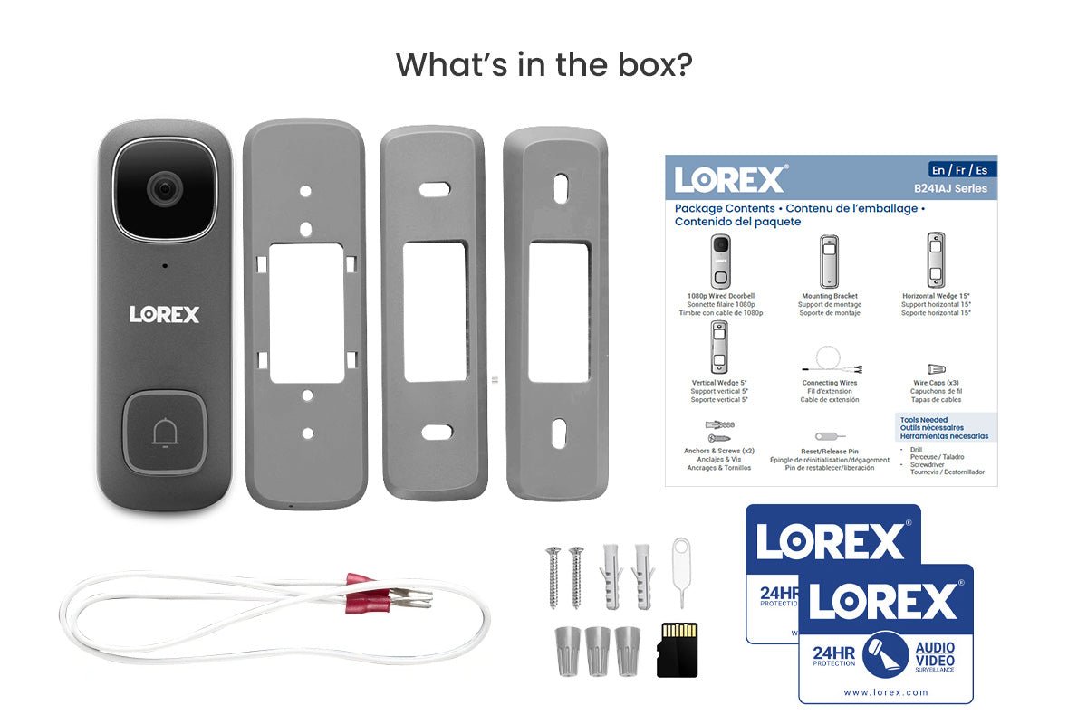 Lorex 1080p Wired Video Doorbell with Wi-Fi Chimebox - Lorex Corporation