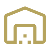Gold house icon on a transparent background