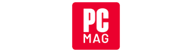 PC Mag logo on a transparent background