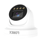 Lorex Connect X3 4K Motorized Varifocal PoE Turret Camera with Active Deterrence - Black/White