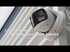 Caméra tourelle double objectif 4K Lorex Connect X3 avec couverture panoramique de 190°