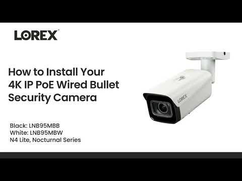 Nocturnal Series N4 Lite 4K IP Wired Bullet Security Camera with Motorized Varifocal Lens, Real-Time 30FPS Recording and IK10 Vandal Proof