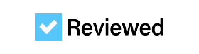 Reviewed Logo on transparent background