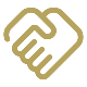 Handshake icon representing trust and experience