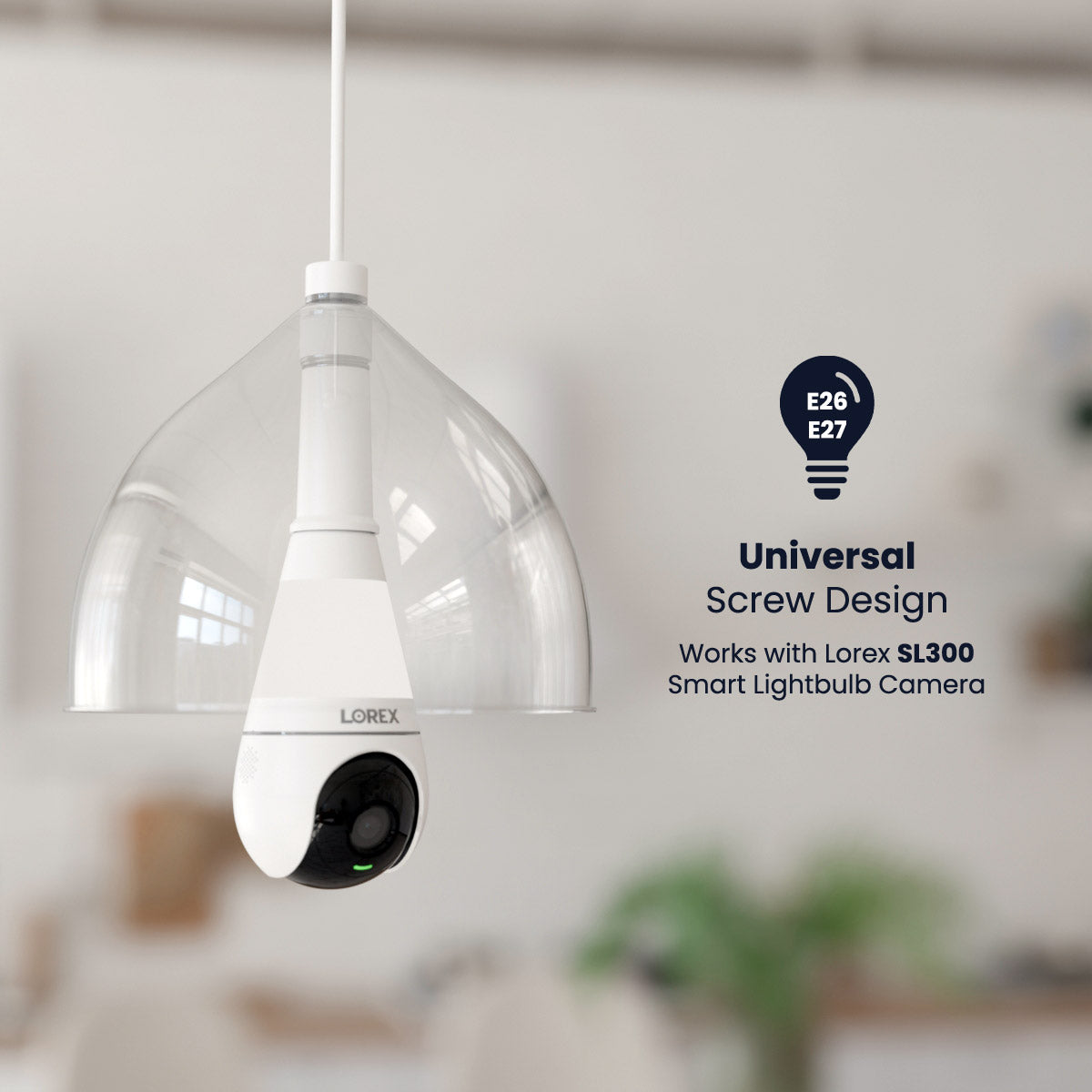 Medium Base Lightbulb Socket Extender (compatible with SL300 Smart Lig