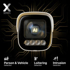 Lorex Connect X Series 4K 16-Channel Wired NVR System with X3 Bullet Security Cameras - 4TB