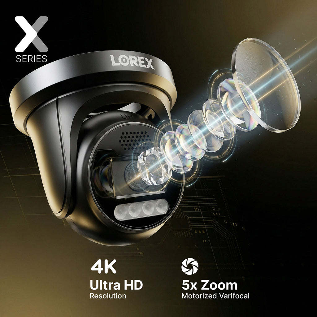 Lorex Connect X Series 4K 32-Channel Wired NVR System with X3 Turret Security Cameras - 8TB