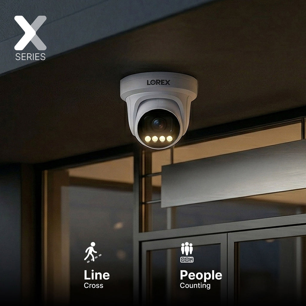 Lorex Connect X Series 4K 32-Channel Wired NVR System with X3 Turret Security Cameras - 8TB