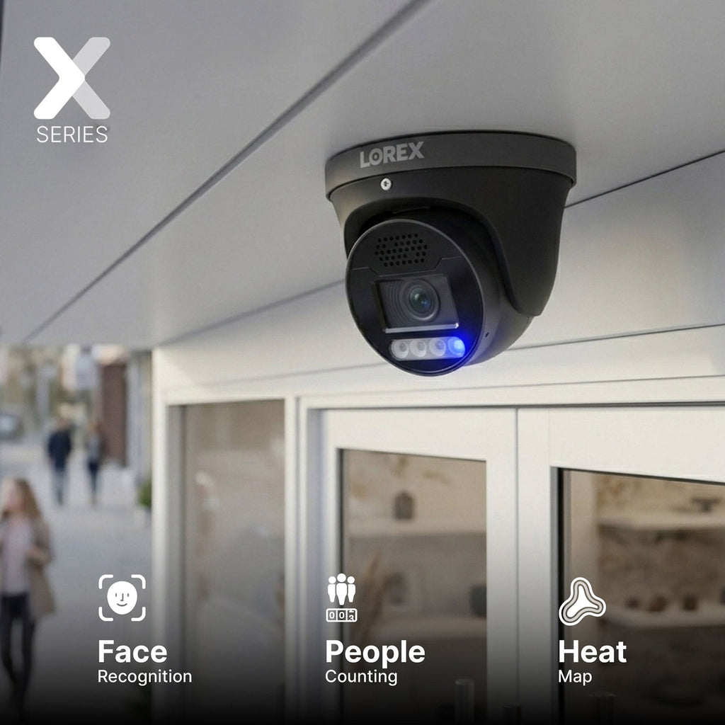 Lorex Connect X Series 4K 32-Channel Wired NVR System with X5 Turret Security Cameras - 8TB