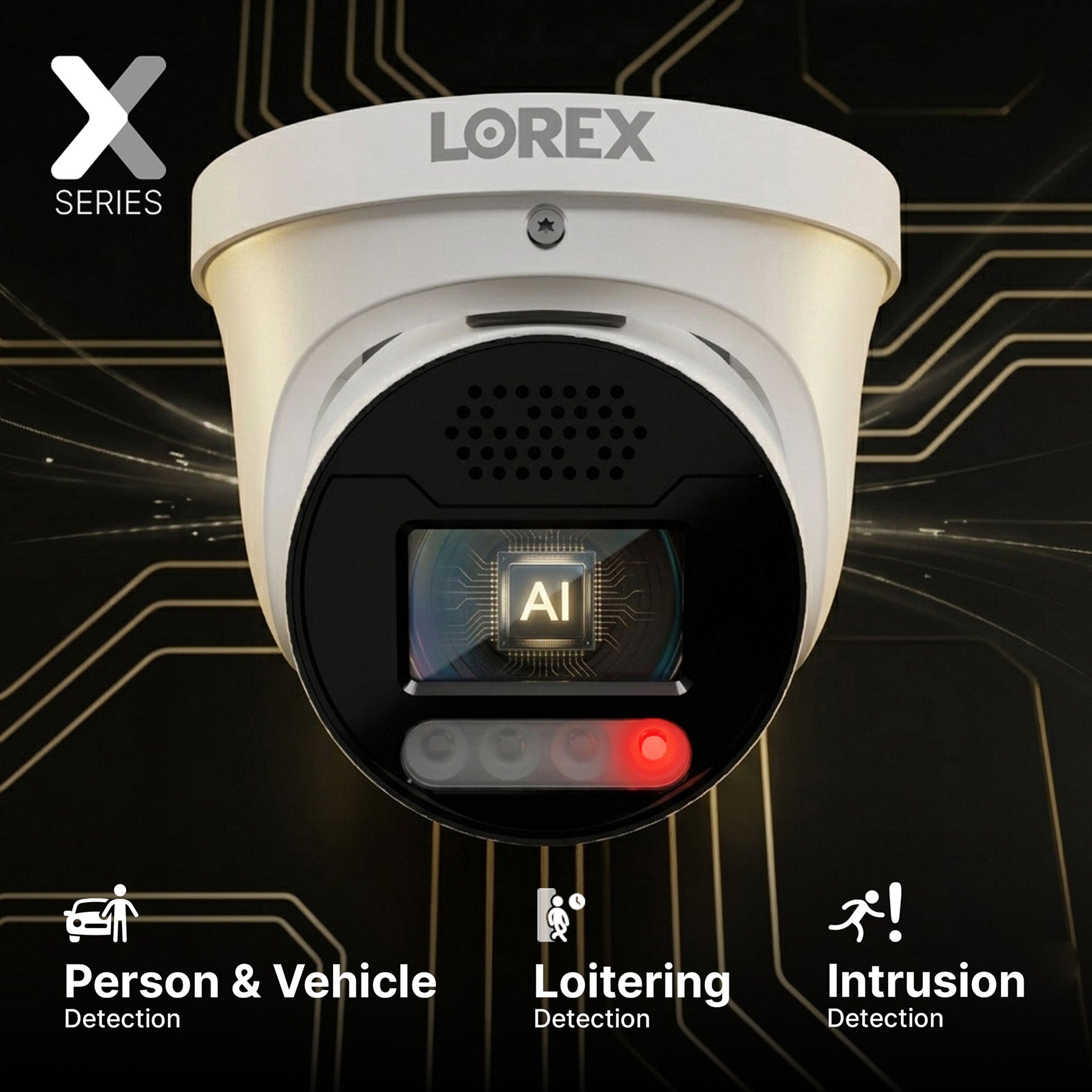 Lorex Connect X Series 4K 32-Channel Wired NVR System with X5 Turret Security Cameras - 8TB