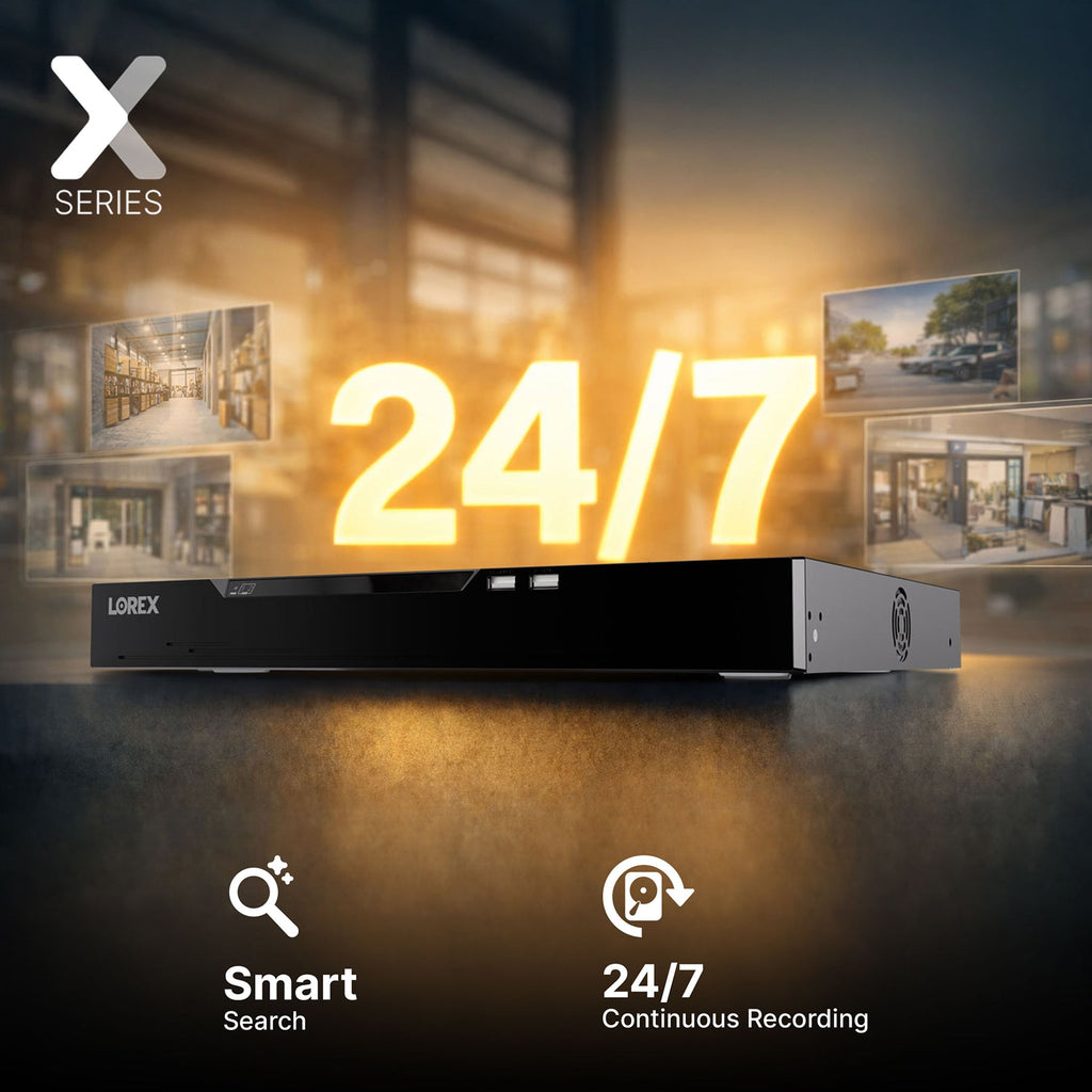 Lorex Connect X Series 4K 32-Channel Wired NVR System with X5 Turret Security Cameras - 8TB