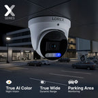 Lorex Connect X5 4K PoE Turret Camera with AI Color Night Vision